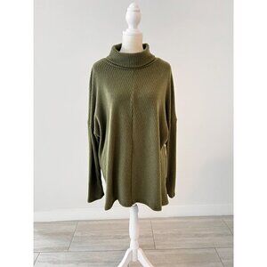Caslon Cowl Neck Top in Olive Sarma at Nordstrom, Size X-Large